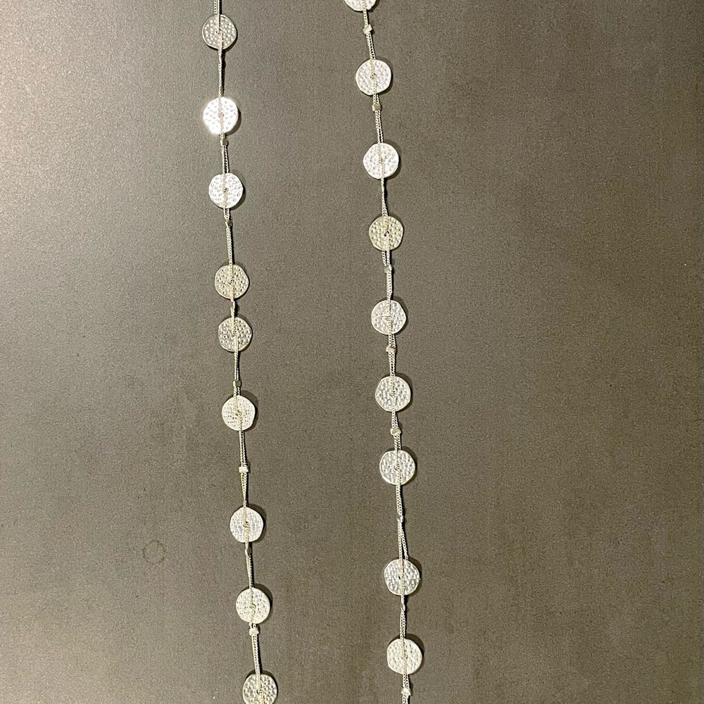 Silver coin necklace
